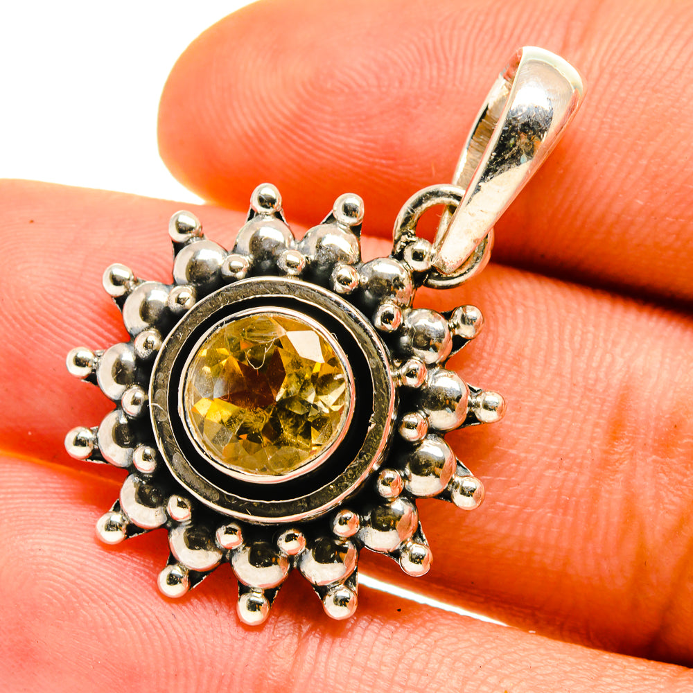 Citrine Pendants handcrafted by Ana Silver Co - PD759741