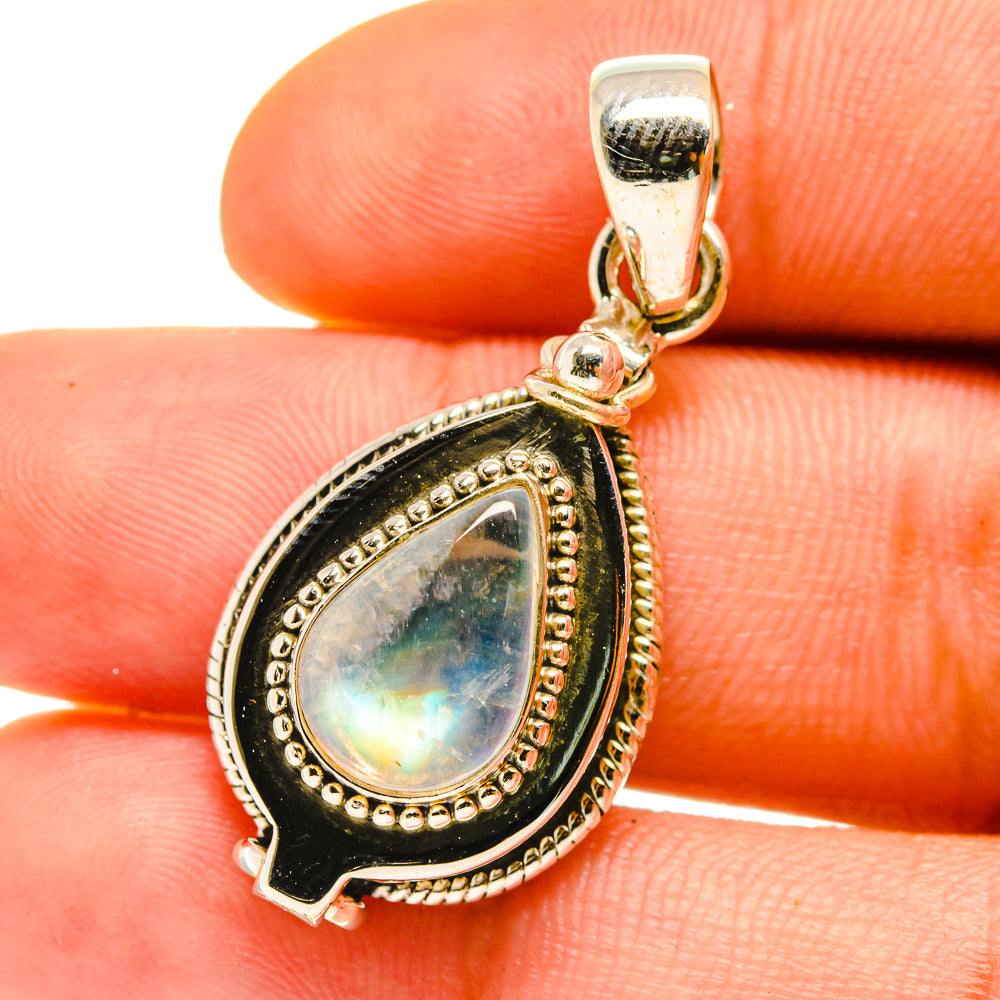 Rainbow Moonstone Pendants handcrafted by Ana Silver Co - PD759742
