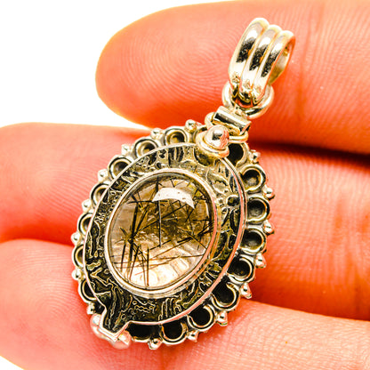 Tourmalinated Quartz Pendants handcrafted by Ana Silver Co - PD759758