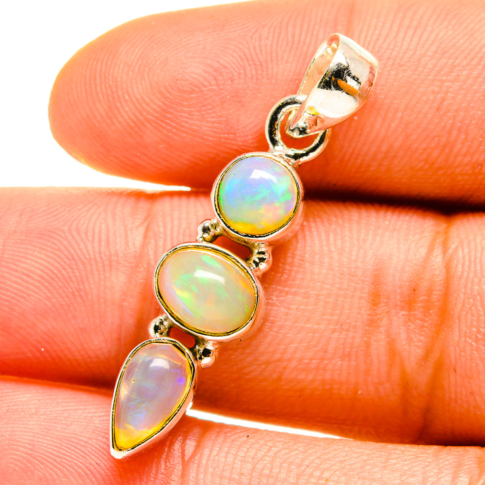 Ethiopian Opal Pendants handcrafted by Ana Silver Co - PD759762