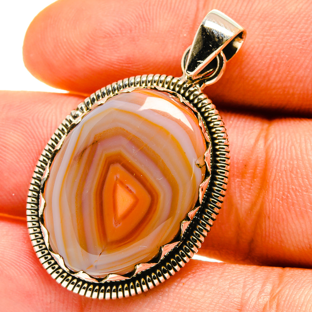 Botswana Agate Pendants handcrafted by Ana Silver Co - PD759766