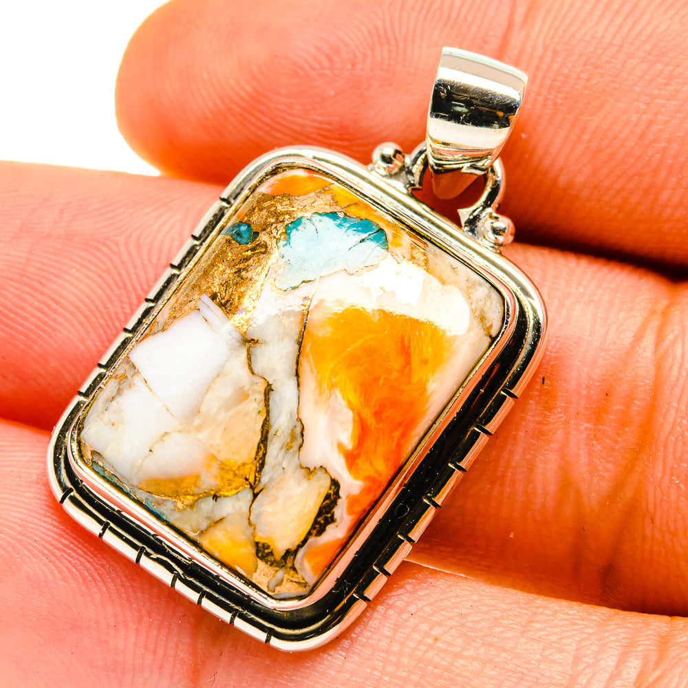 Blue Copper Composite Turquoise Pendants handcrafted by Ana Silver Co - PD759772