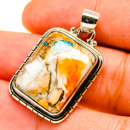 Blue Copper Composite Turquoise Pendants handcrafted by Ana Silver Co - PD759772