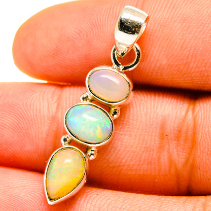 Ethiopian Opal Pendants handcrafted by Ana Silver Co - PD759773