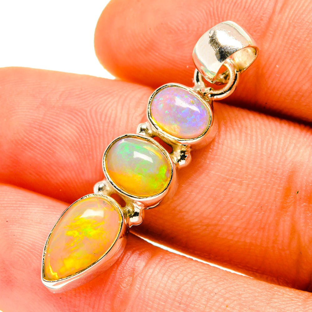 Ethiopian Opal Pendants handcrafted by Ana Silver Co - PD759779