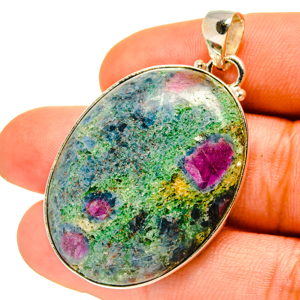 Ruby Fuchsite Pendants handcrafted by Ana Silver Co - PD759783