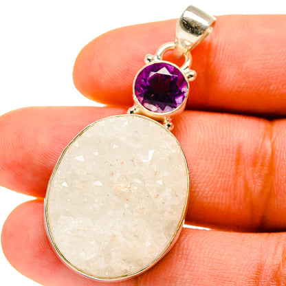 Titanium Druzy Pendants handcrafted by Ana Silver Co - PD759794