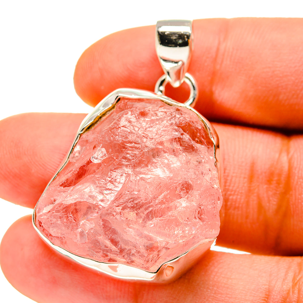 Rose Quartz Pendants handcrafted by Ana Silver Co - PD759800