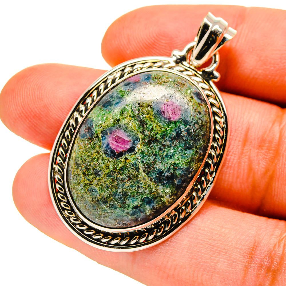 Ruby Fuchsite Pendants handcrafted by Ana Silver Co - PD759811