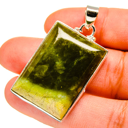 Australian Green Opal Pendants handcrafted by Ana Silver Co - PD759816