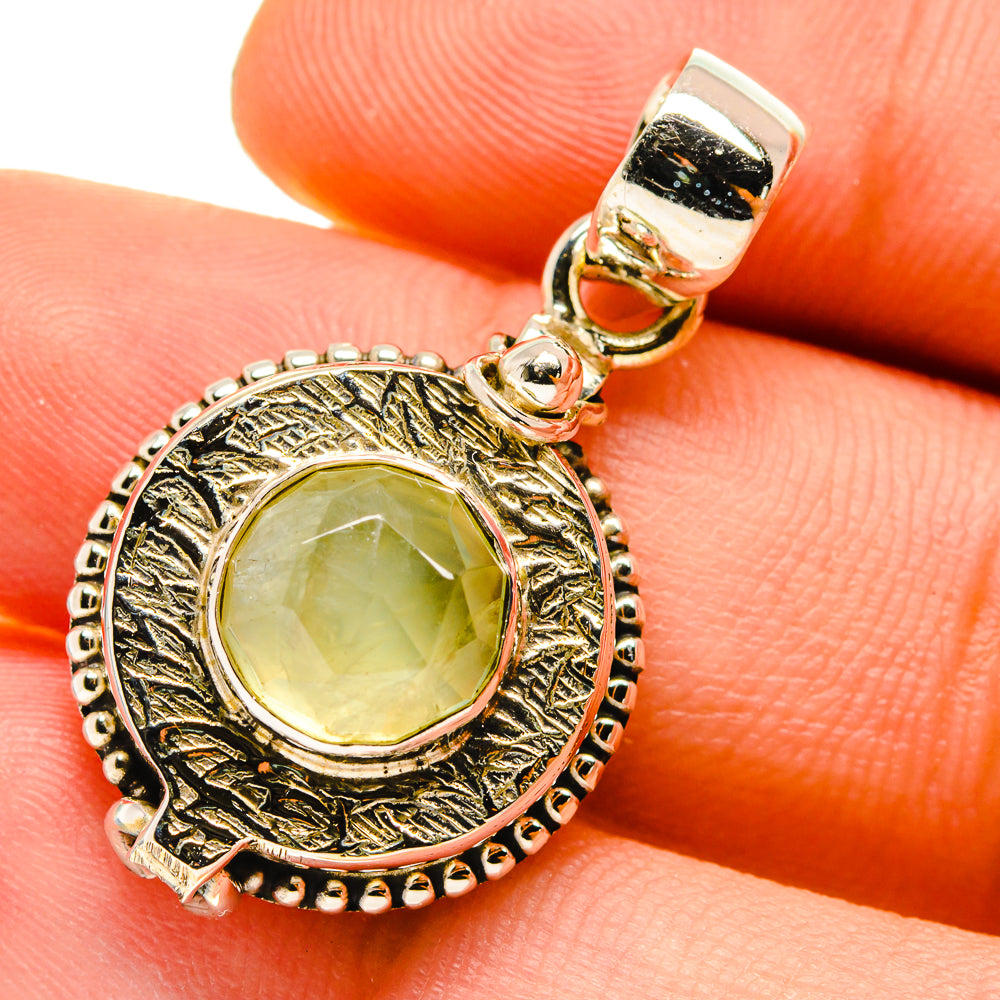 Prehnite Pendants handcrafted by Ana Silver Co - PD759819