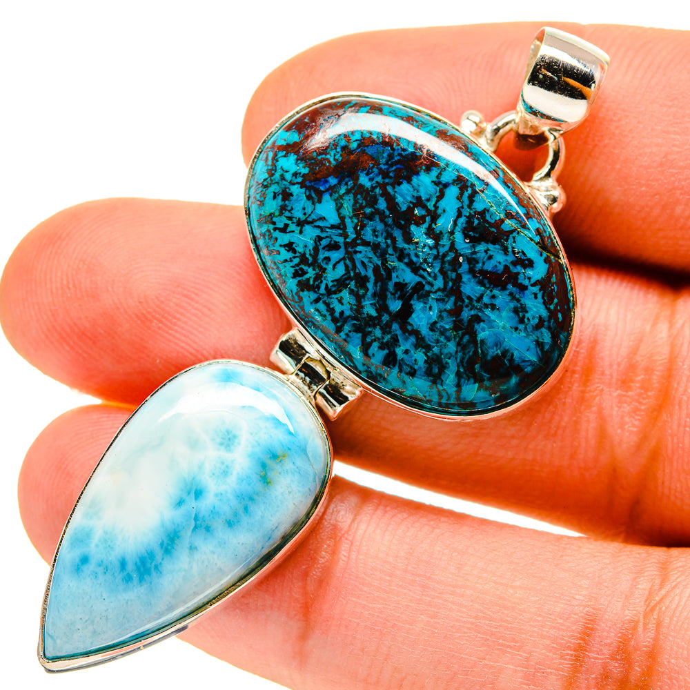 Shattuckite Pendants handcrafted by Ana Silver Co - PD759826