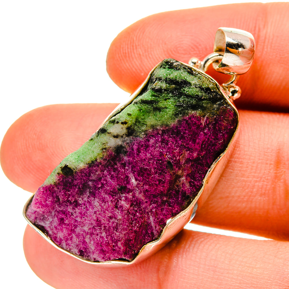 Ruby Zoisite Pendants handcrafted by Ana Silver Co - PD759828