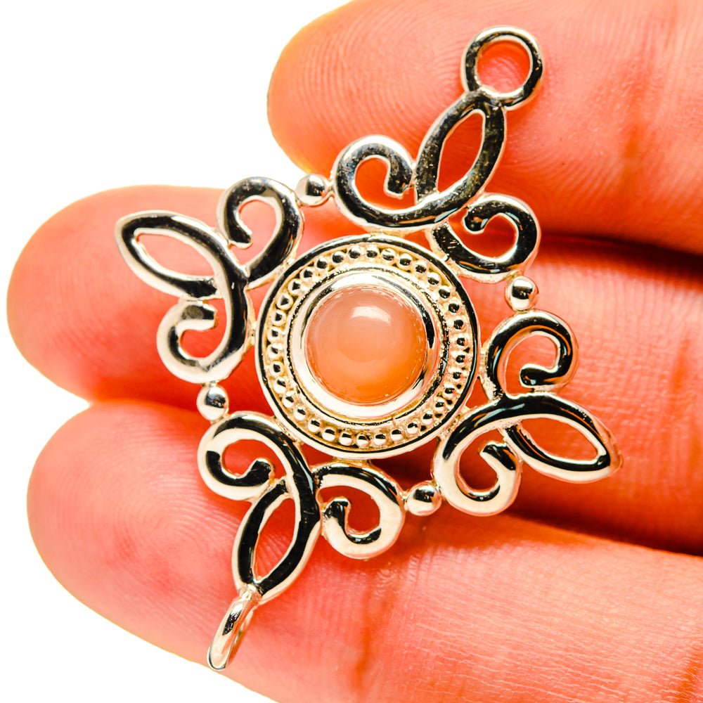 Peach Moonstone Pendants handcrafted by Ana Silver Co - PD759840