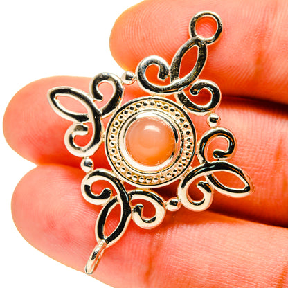 Peach Moonstone Pendants handcrafted by Ana Silver Co - PD759840