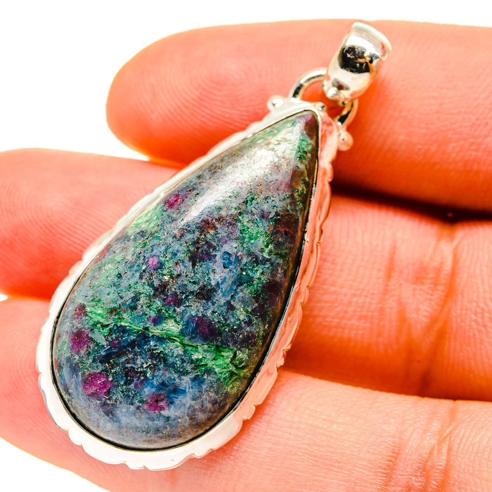 Ruby Fuchsite Pendants handcrafted by Ana Silver Co - PD759845