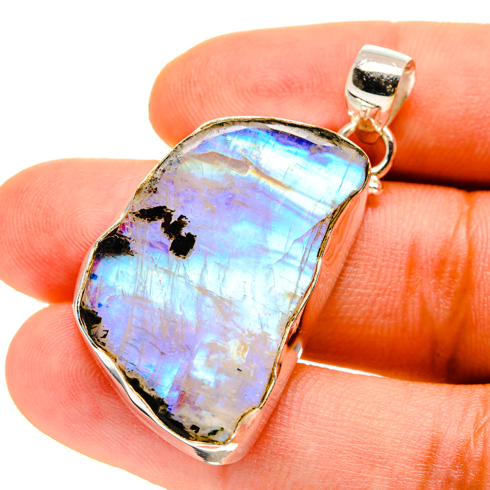 Rainbow Moonstone Pendants handcrafted by Ana Silver Co - PD759846