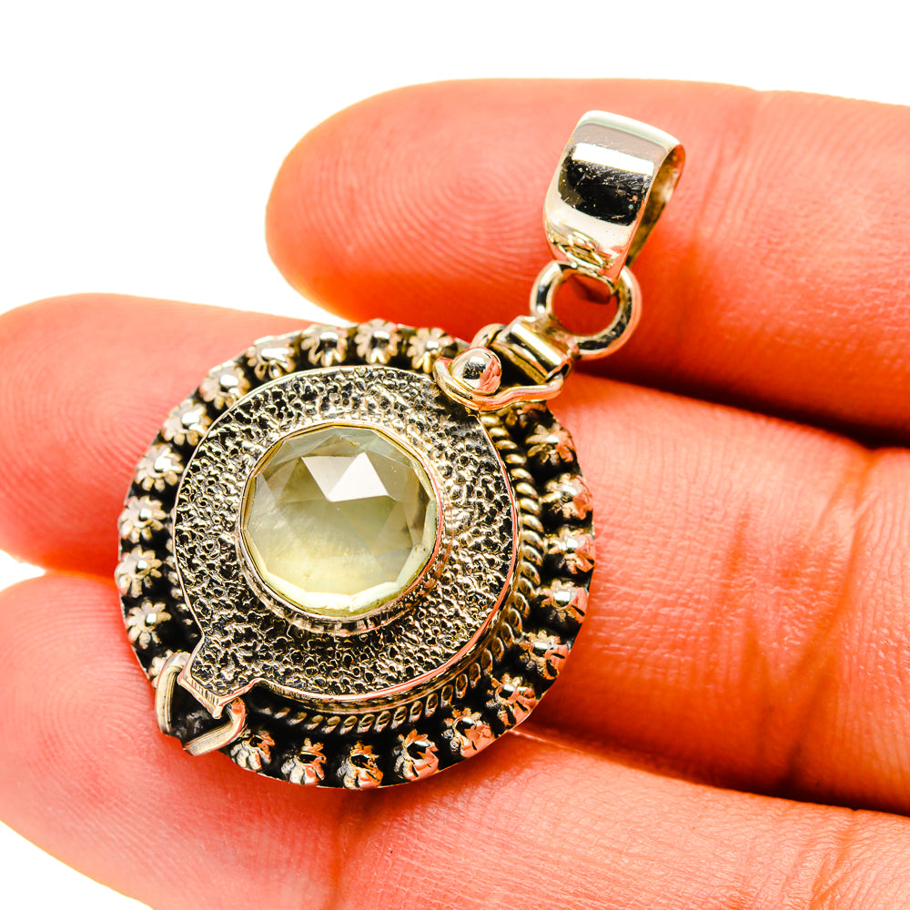 Prehnite Pendants handcrafted by Ana Silver Co - PD759852