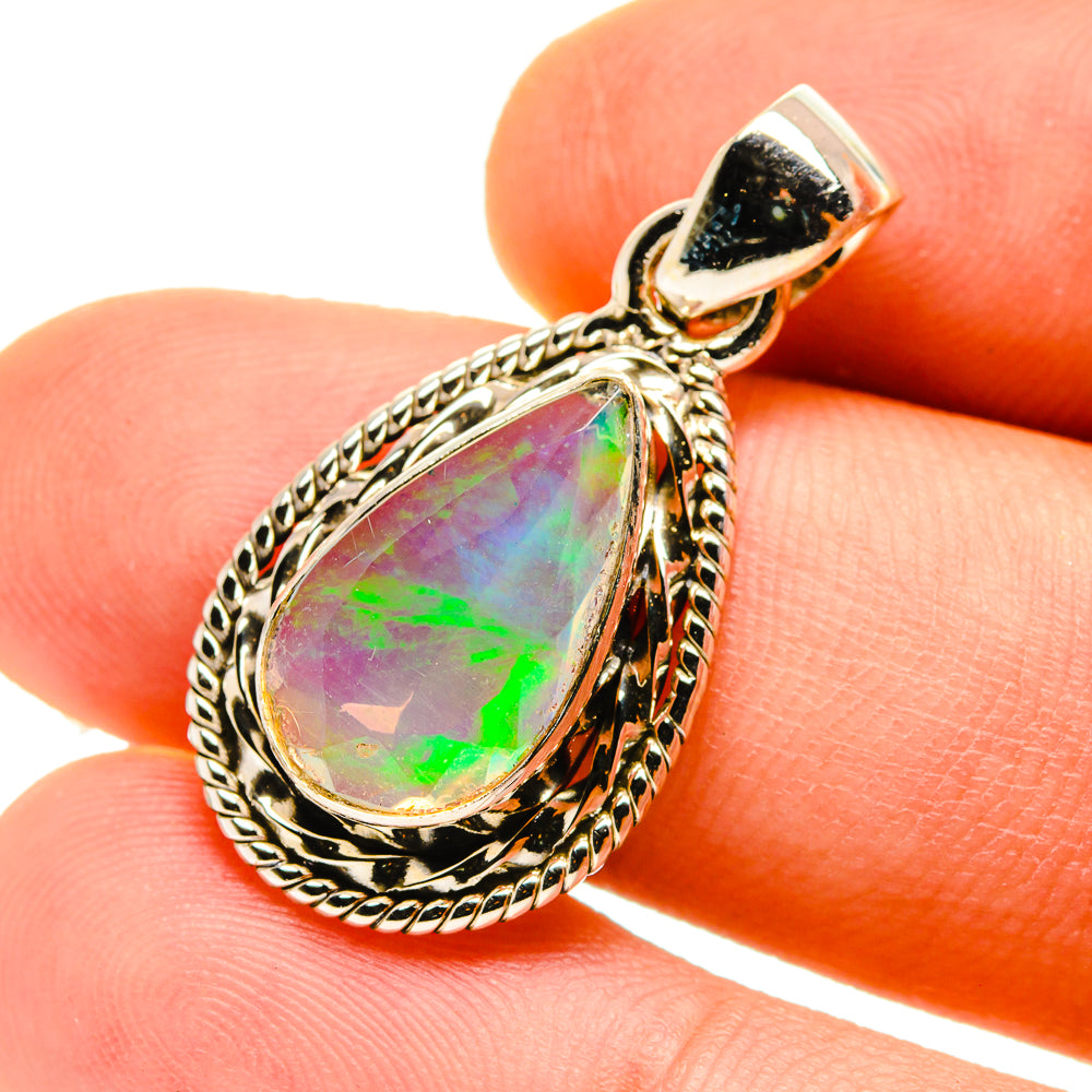 Ethiopian Opal Pendants handcrafted by Ana Silver Co - PD759853
