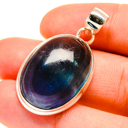 Blue Fluorite Pendants handcrafted by Ana Silver Co - PD759855