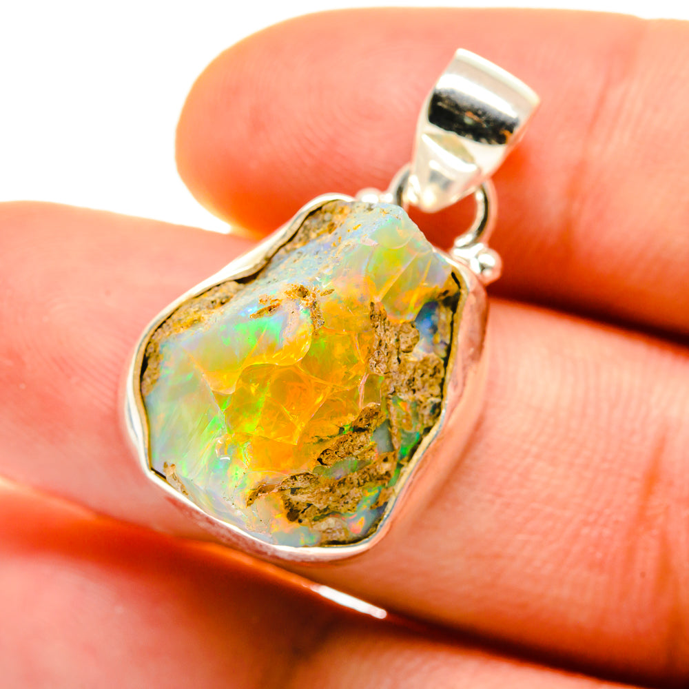 Ethiopian Opal Pendants handcrafted by Ana Silver Co - PD759856