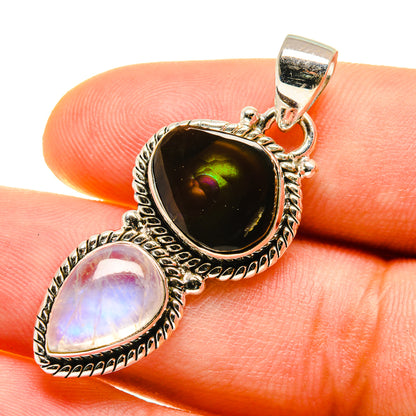 Mexican Fire Agate Pendants handcrafted by Ana Silver Co - PD759857
