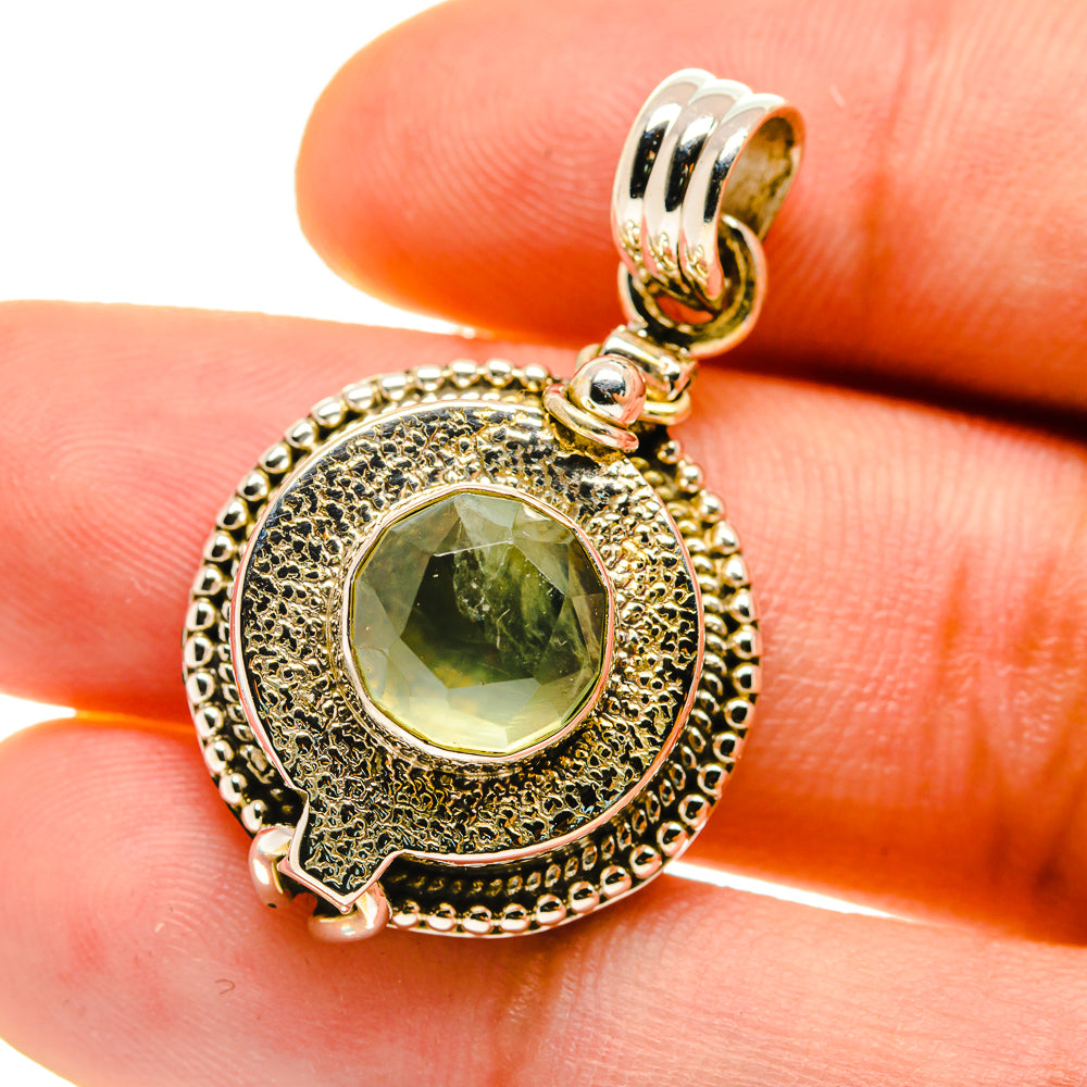 Prehnite Pendants handcrafted by Ana Silver Co - PD759862