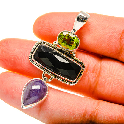 Black Onyx Pendants handcrafted by Ana Silver Co - PD759865