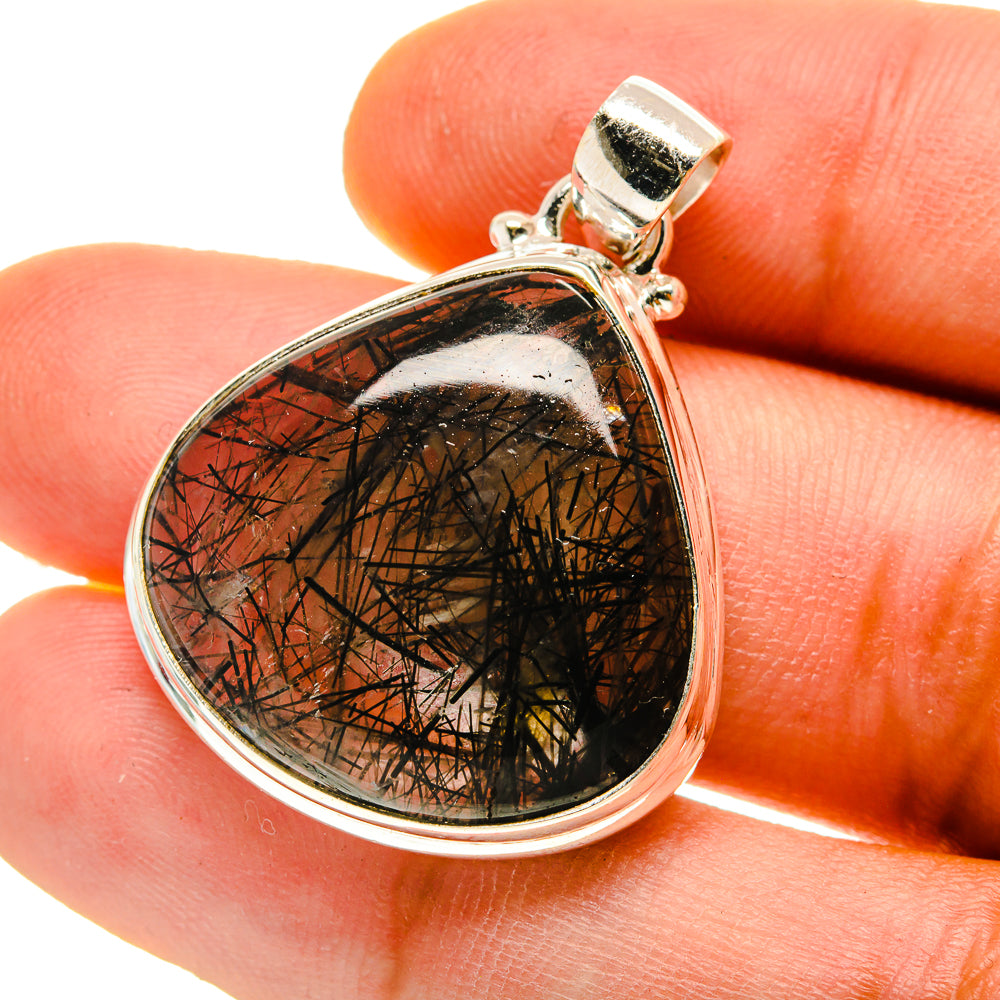 Tourmalinated Quartz Pendants handcrafted by Ana Silver Co - PD759867