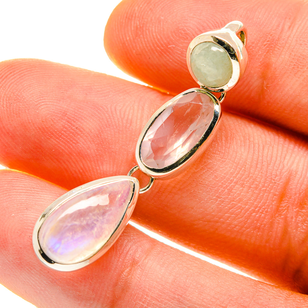 Rose Quartz Pendants handcrafted by Ana Silver Co - PD759870
