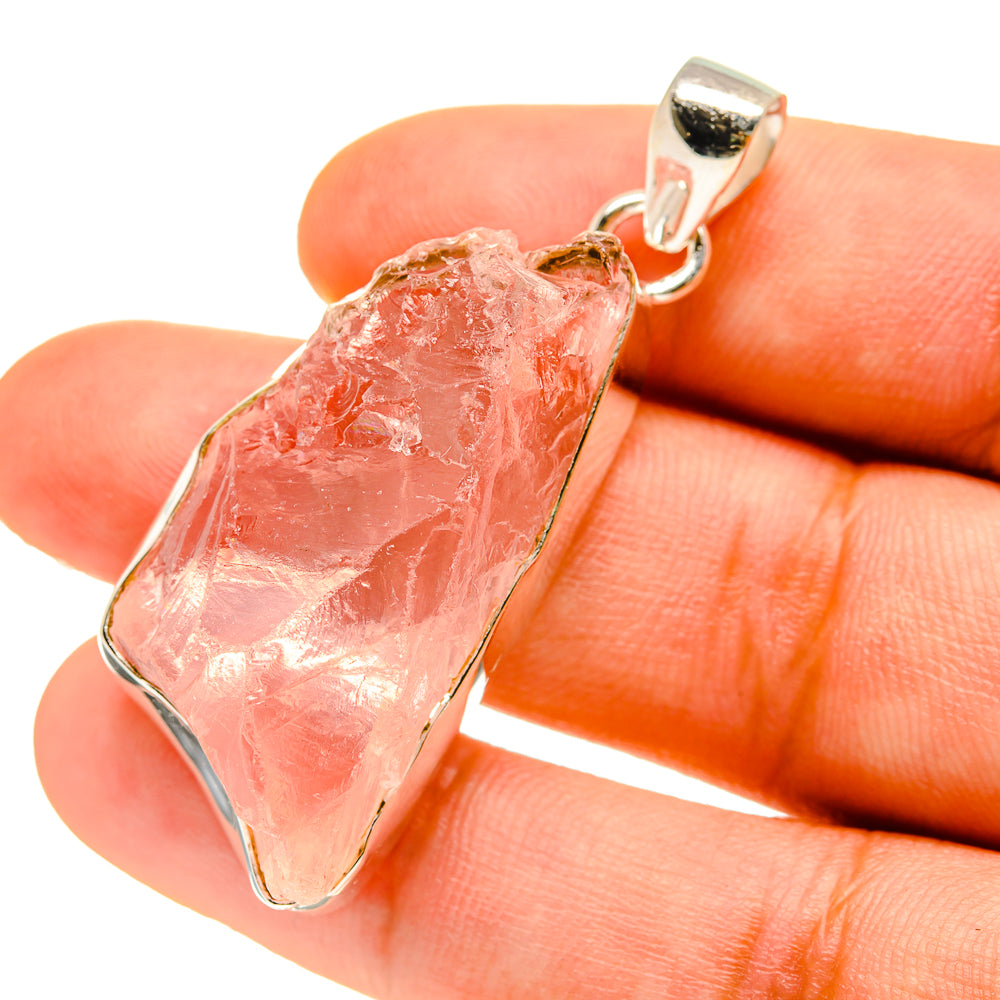 Rose Quartz Pendants handcrafted by Ana Silver Co - PD759875