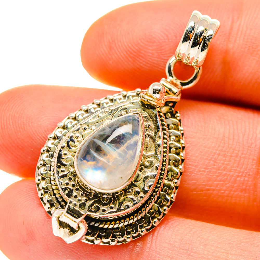 Rainbow Moonstone Pendants handcrafted by Ana Silver Co - PD759876