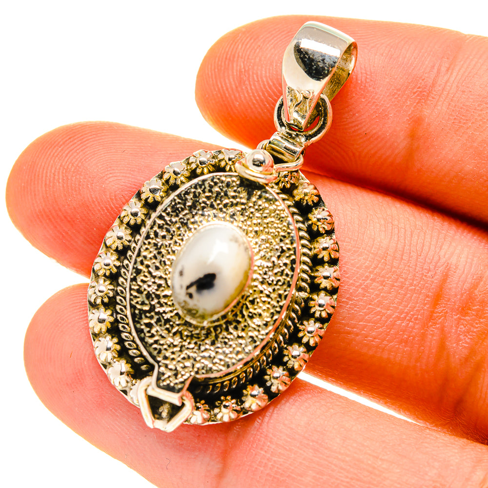 Dendritic Opal Pendants handcrafted by Ana Silver Co - PD759877