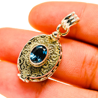 London Blue Topaz Pendants handcrafted by Ana Silver Co - PD759881