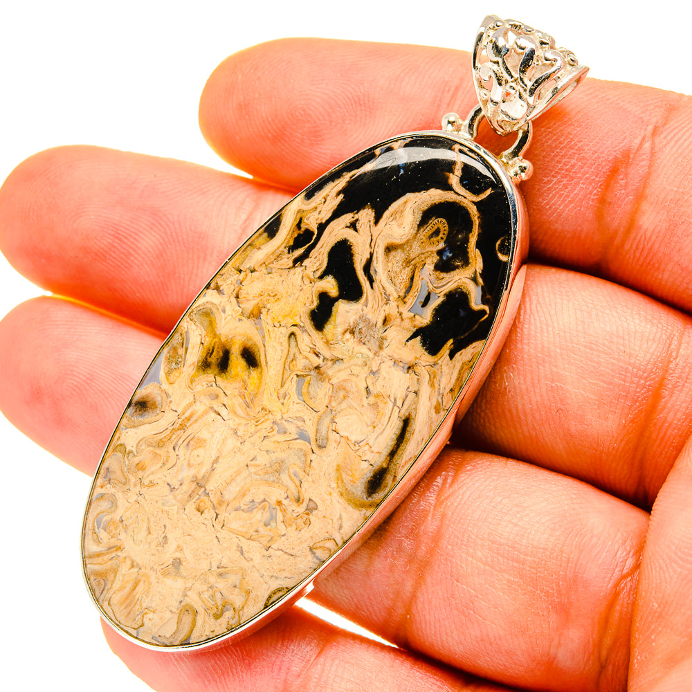 Peanut Wood Jasper Pendants handcrafted by Ana Silver Co - PD759887