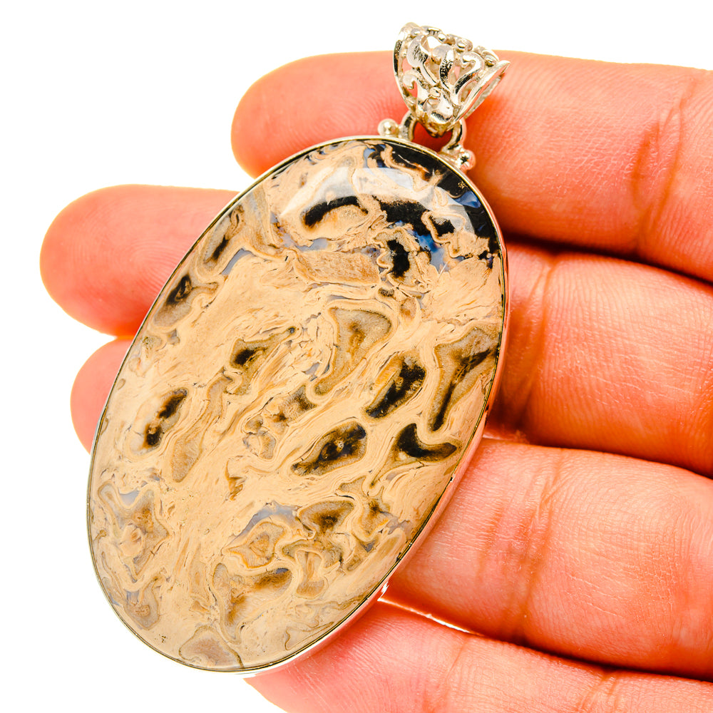 Peanut Wood Jasper Pendants handcrafted by Ana Silver Co - PD759888
