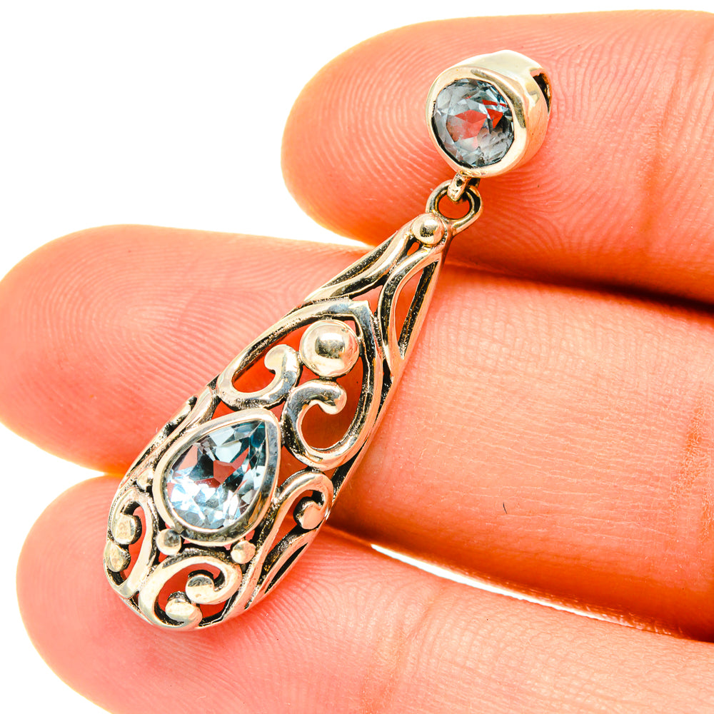 Blue Topaz Pendants handcrafted by Ana Silver Co - PD4608
