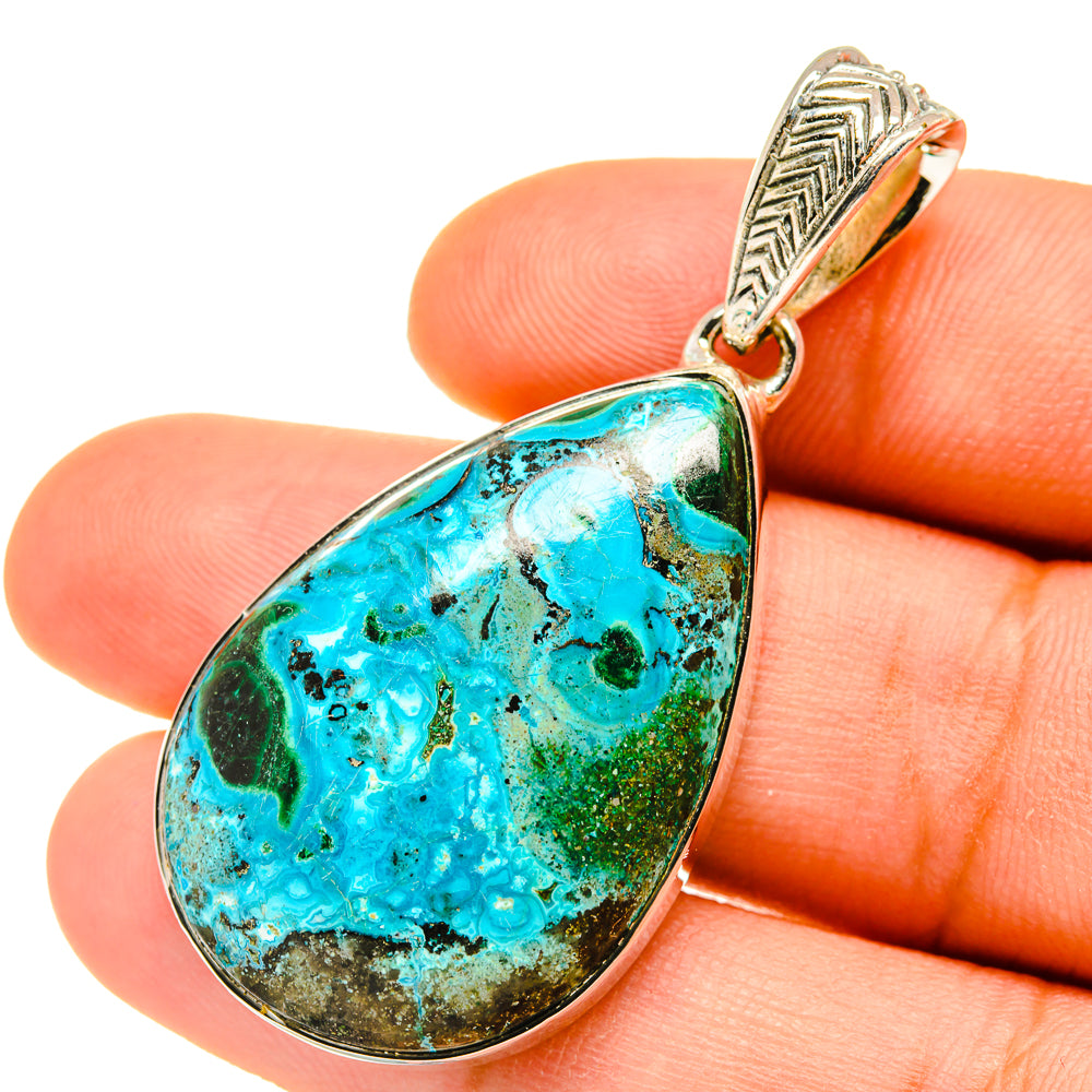 Chrysocolla Pendants handcrafted by Ana Silver Co - PD4622