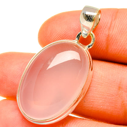 Rose Quartz Pendants handcrafted by Ana Silver Co - PD4624