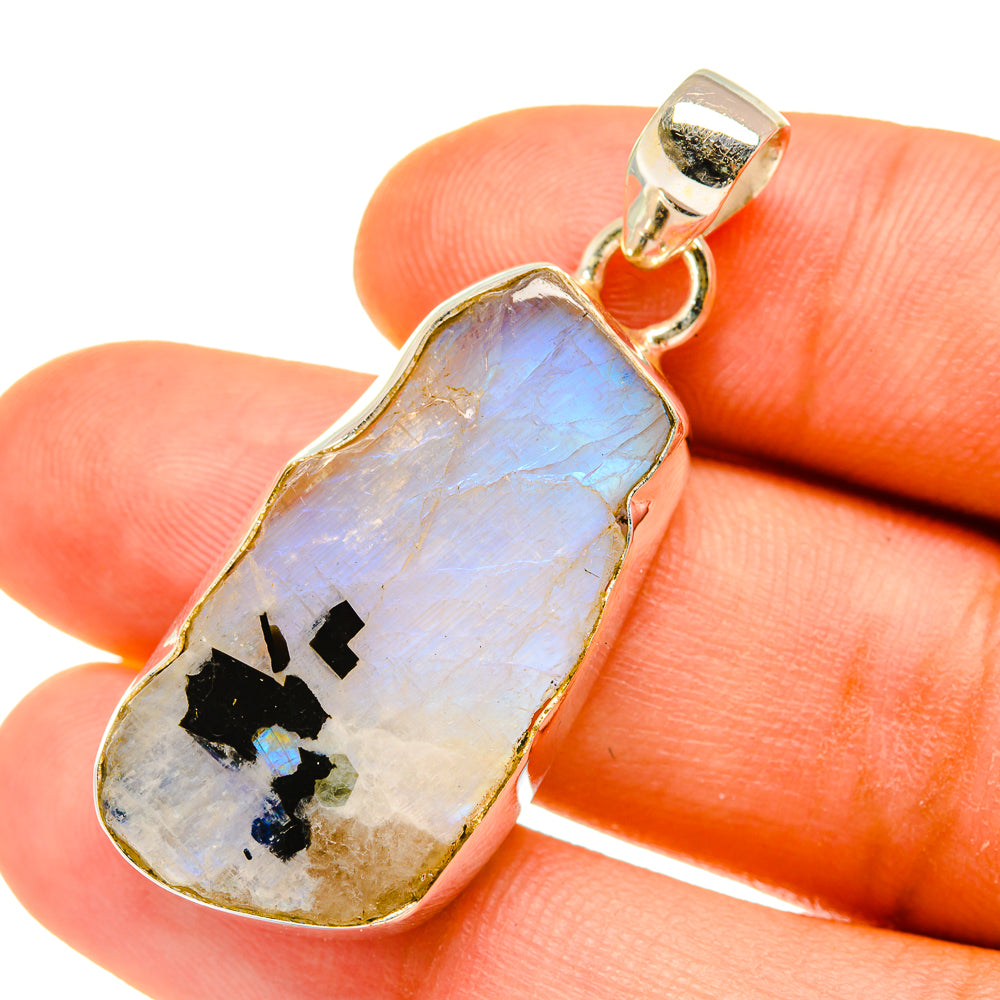 Rainbow Moonstone Pendants handcrafted by Ana Silver Co - PD4626