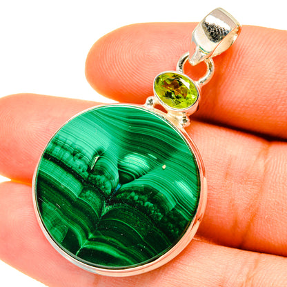 Malachite Pendants handcrafted by Ana Silver Co - PD4633