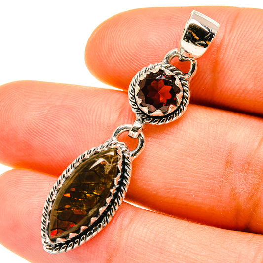 Ammolite Pendants handcrafted by Ana Silver Co - PD4644