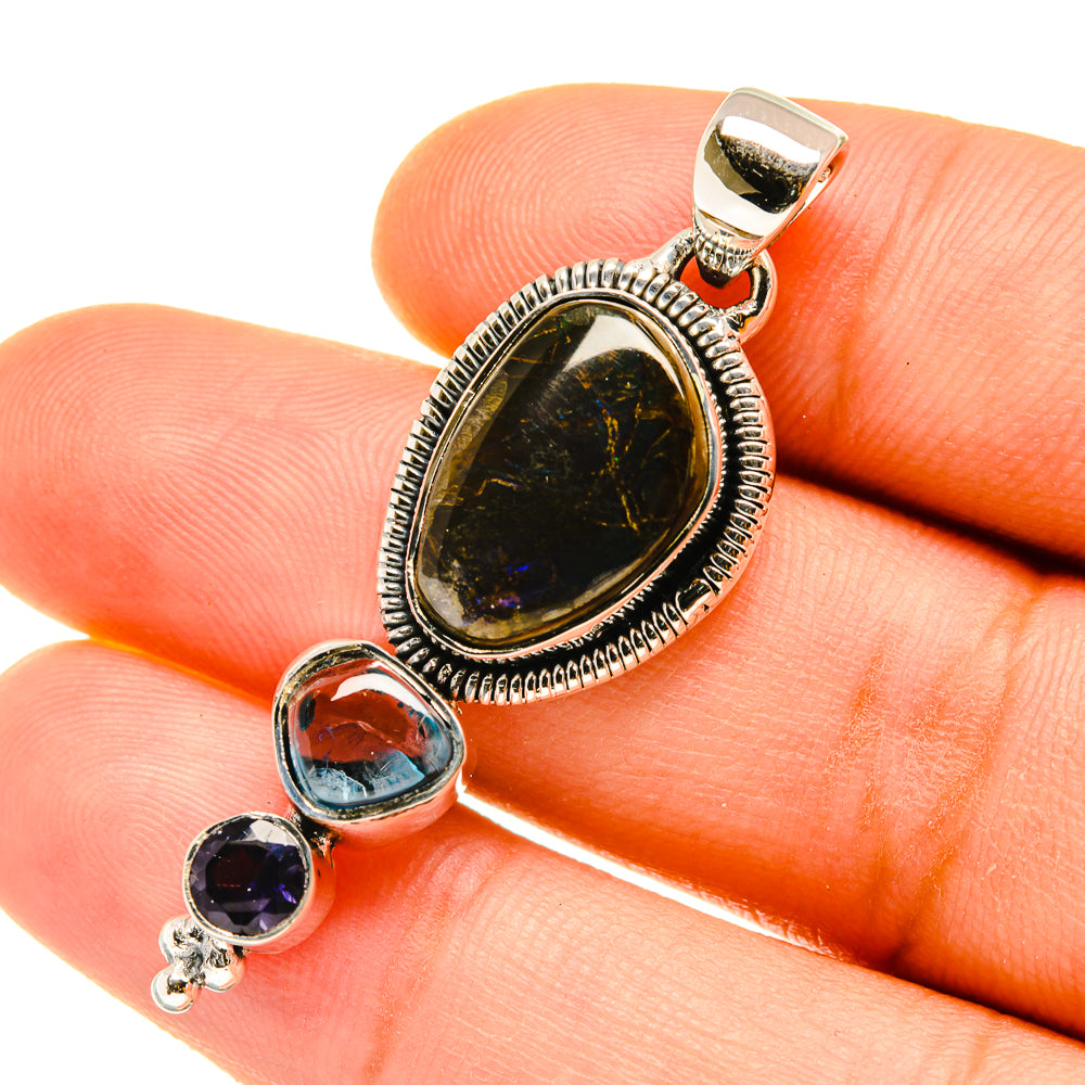 Labradorite Pendants handcrafted by Ana Silver Co - PD4652