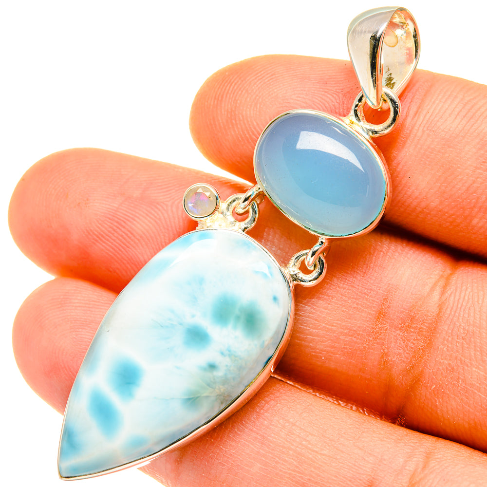 Larimar Pendants handcrafted by Ana Silver Co - PD4658