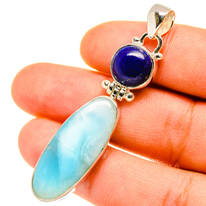 Larimar Pendants handcrafted by Ana Silver Co - PD4659