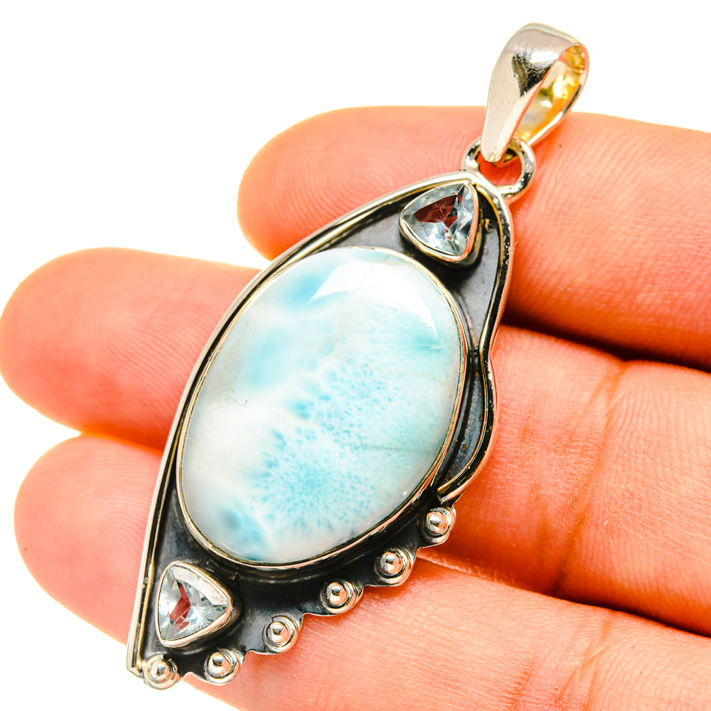 Larimar Pendants handcrafted by Ana Silver Co - PD4661