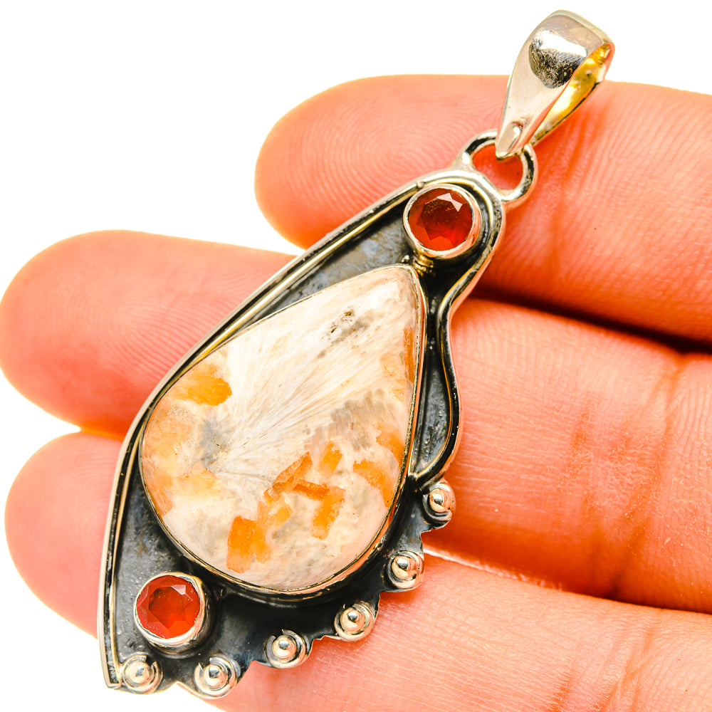 Scolecite Pendants handcrafted by Ana Silver Co - PD4666