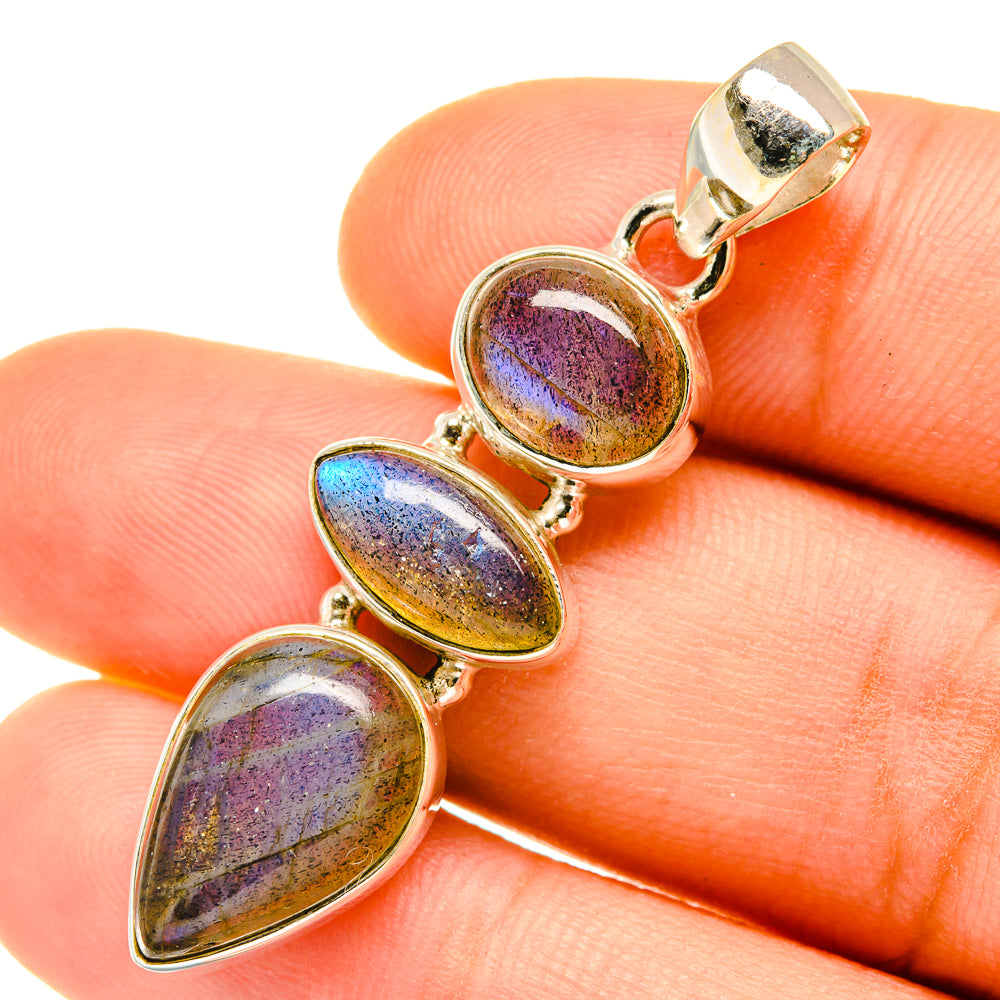 Labradorite Pendants handcrafted by Ana Silver Co - PD4672