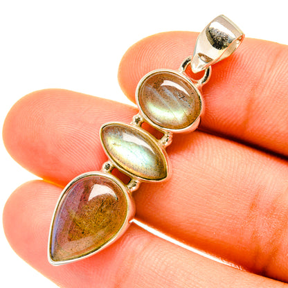 Labradorite Pendants handcrafted by Ana Silver Co - PD4674