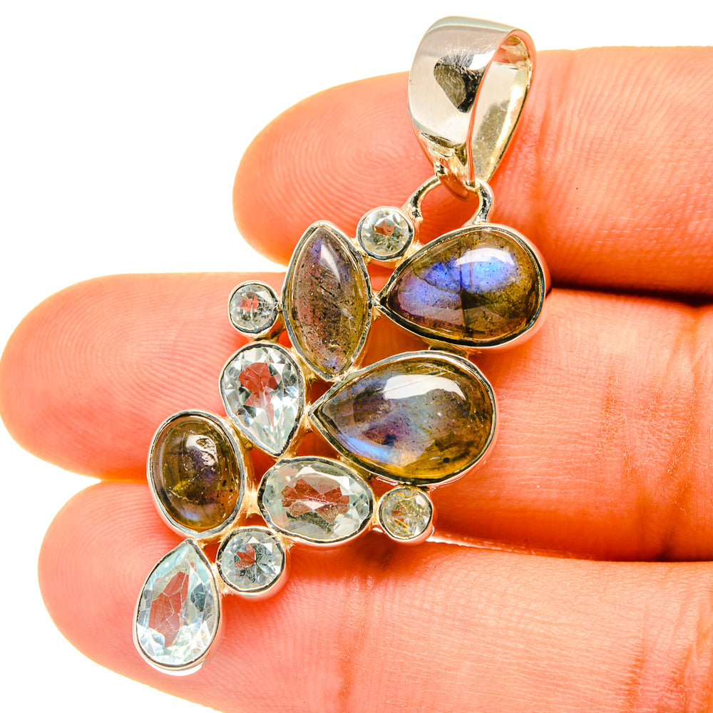 Labradorite Pendants handcrafted by Ana Silver Co - PD4676